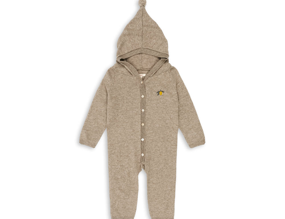 Konges Sløjd A/S KNITTED ROMPERS & ONESIES light brown