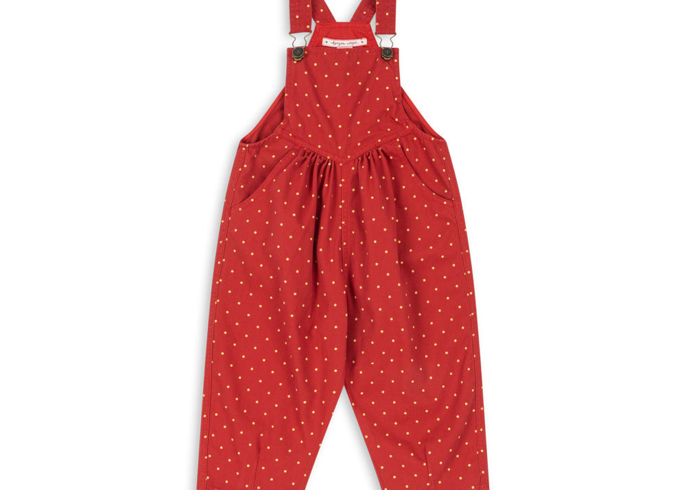 Konges Sløjd A/S Grenouillères et Jumpsuits - Tissé strawberry dot