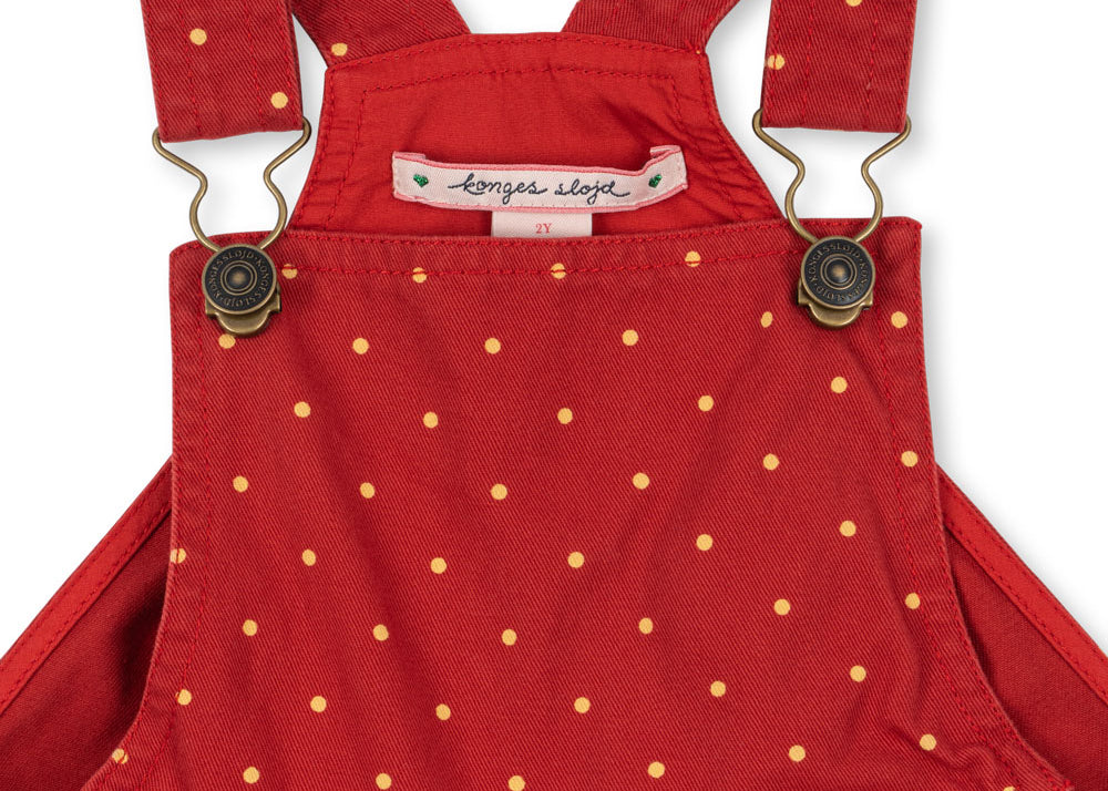 Konges Sløjd A/S Grenouillères et Jumpsuits - Tissé strawberry dot