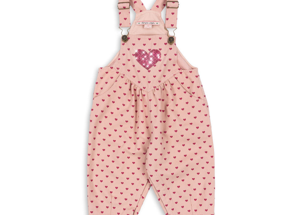 Konges Sløjd A/S Grenouillères et Jumpsuits - Tissé berry coeur