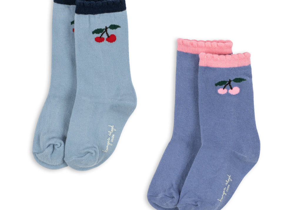 Konges Sløjd A/S SOCKS blue fog/purple impression