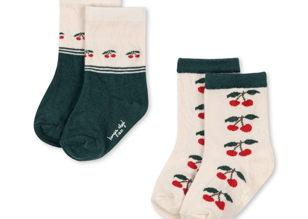 Konges Sløjd A/S Chaussettes cherry mix