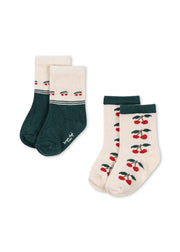 Konges Sløjd A/S Chaussettes cherry mix