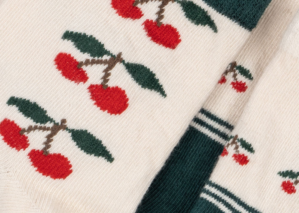 Konges Sløjd A/S Chaussettes cherry mix