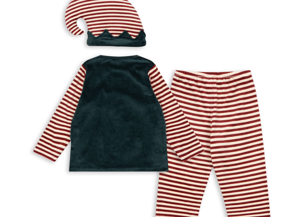 Konges Sløjd A/S Costumes greener pastures/red dahlia stripe