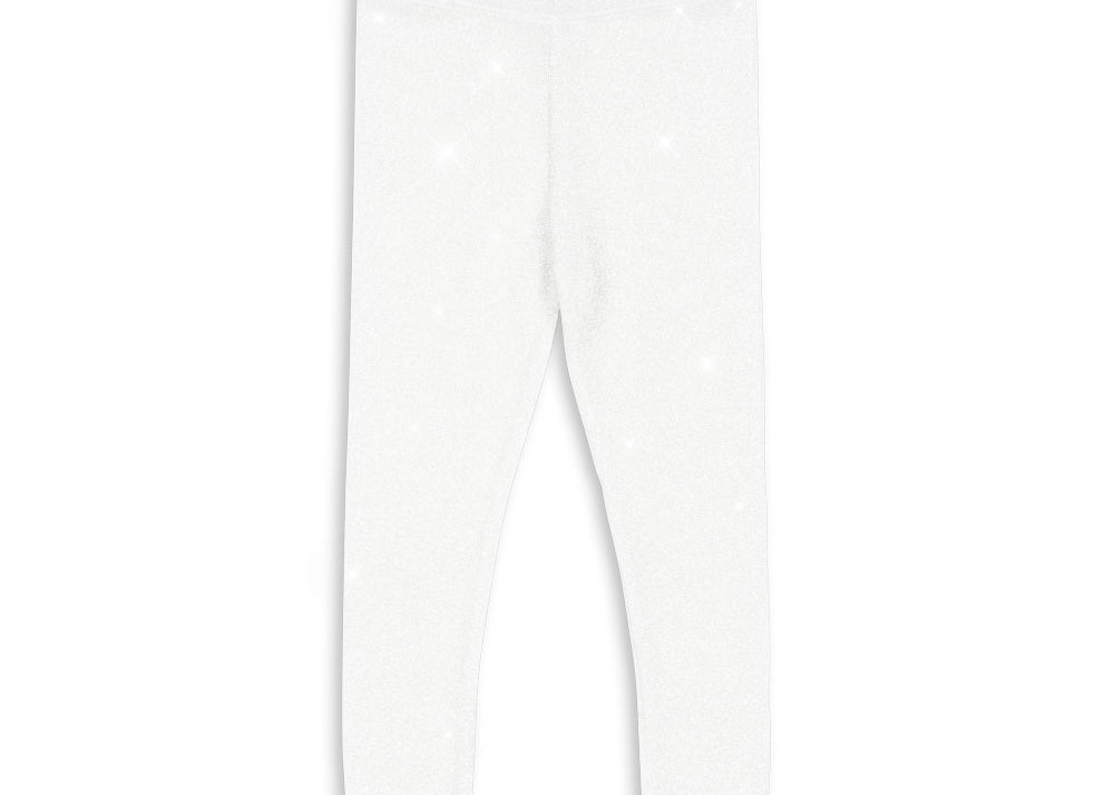 Konges Sløjd A/S Pantalon - Jersey white glitter