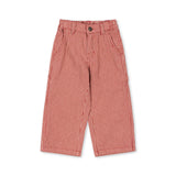 Konges Sløjd A/S Pantalon - Tissé milk rouge stripe