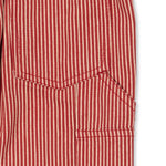 Konges Sløjd A/S Pantalon - Tissé milk rouge stripe