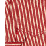Konges Sløjd A/S Pantalon - Tissé milk rouge stripe