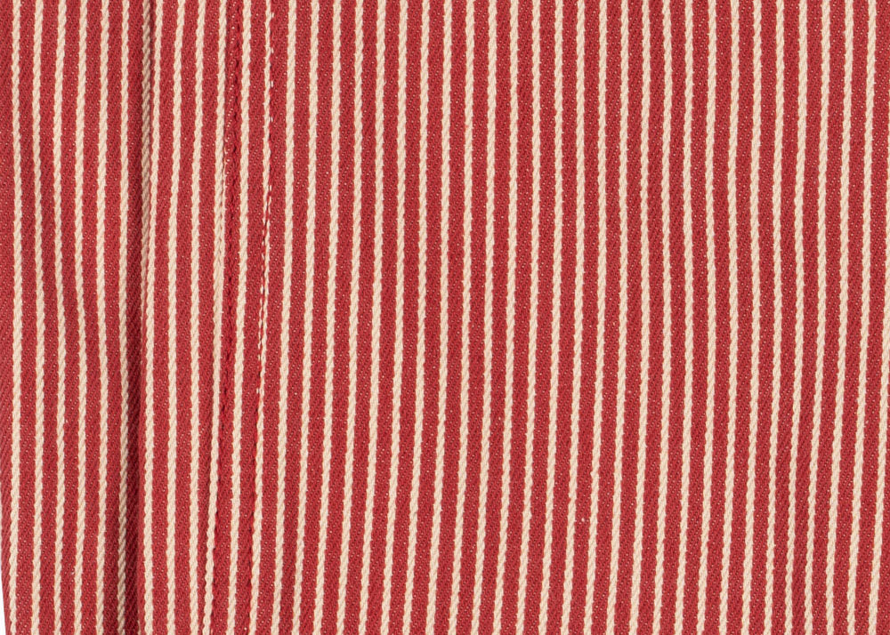 Konges Sløjd A/S Pantalon - Tissé milk rouge stripe