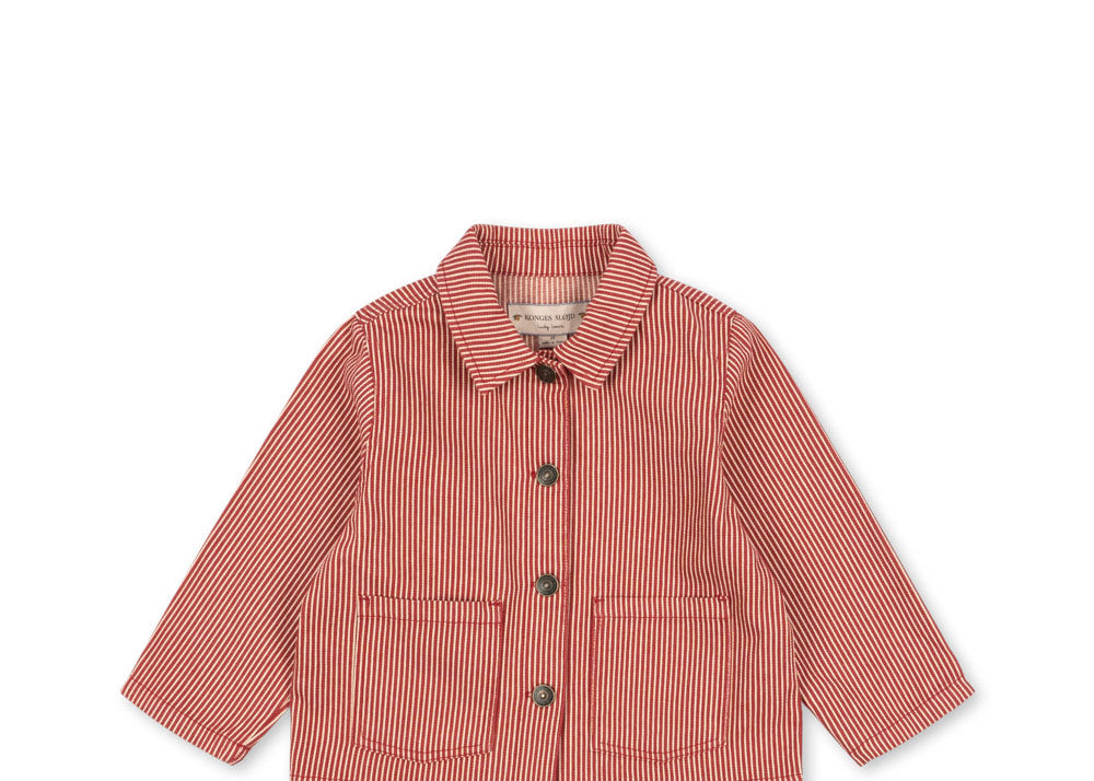 Konges Sløjd A/S Blousons - Tissé milk rouge stripe