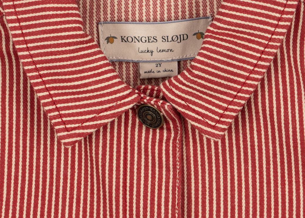 Konges Sløjd A/S Blousons - Tissé milk rouge stripe