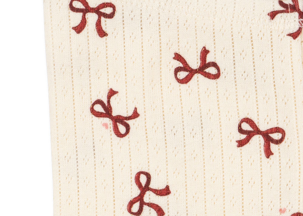 Konges Sløjd A/S Pantalon - Jersey bow rouge