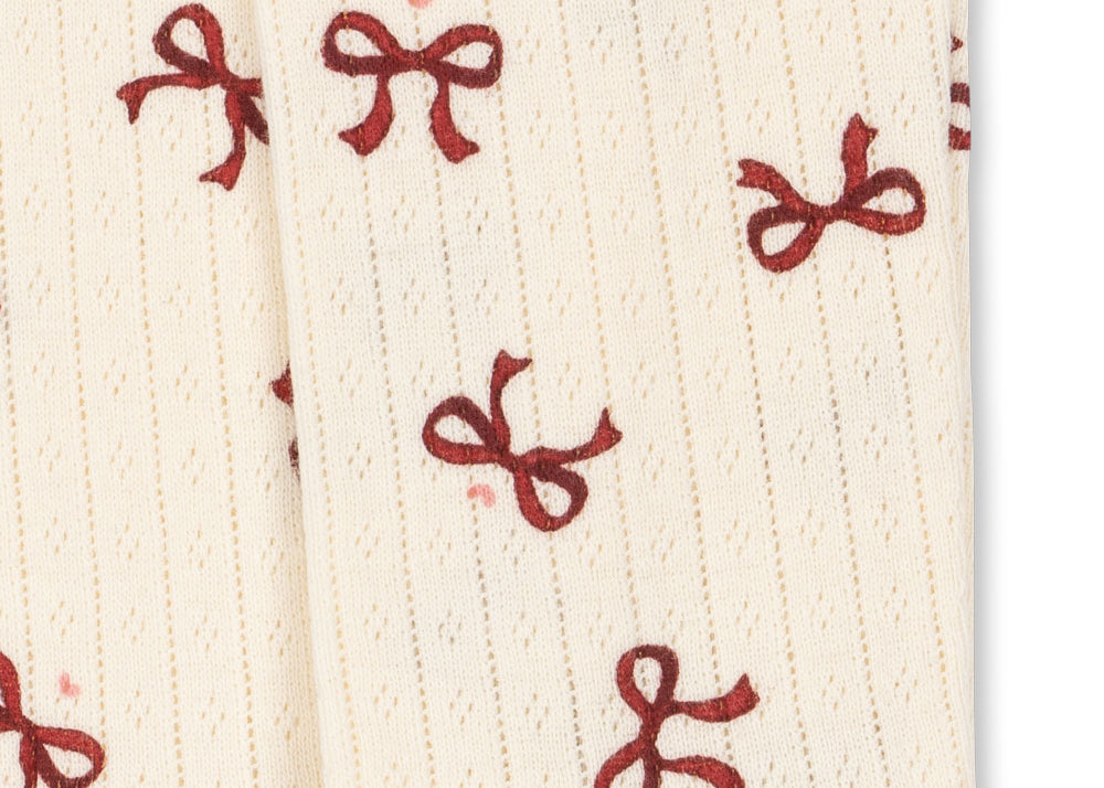 Konges Sløjd A/S Pantalon - Jersey bow rouge