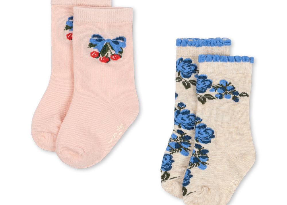 Konges Sløjd A/S Chaussettes amarena/tramonto