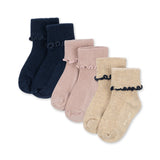 Konges Sløjd A/S Chaussettes navy/cream/blush