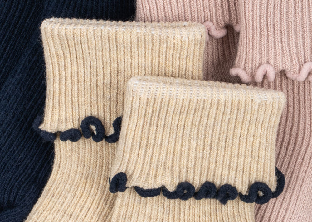 Konges Sløjd A/S Chaussettes navy/cream/blush