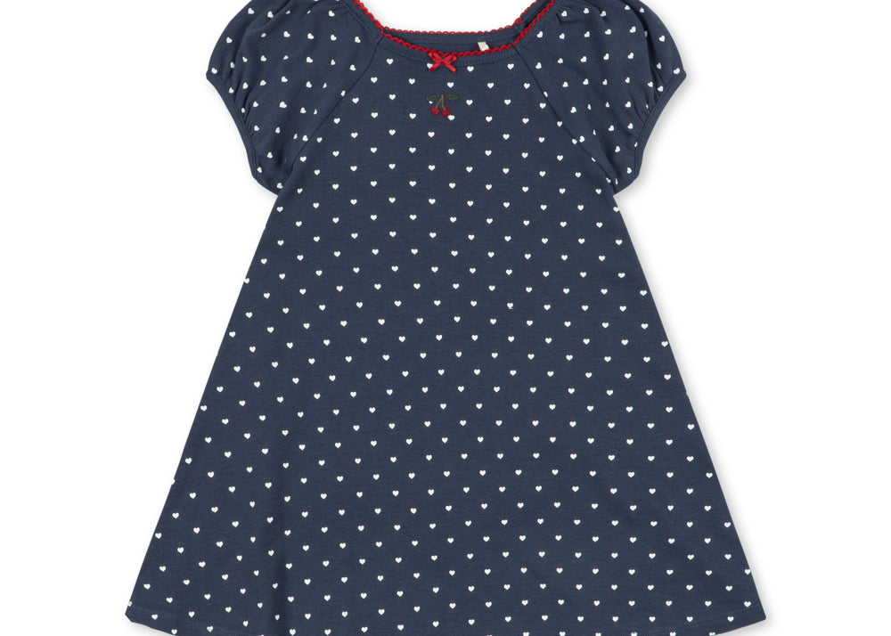 Konges Sløjd A/S JERSEY DRESSES heart blues