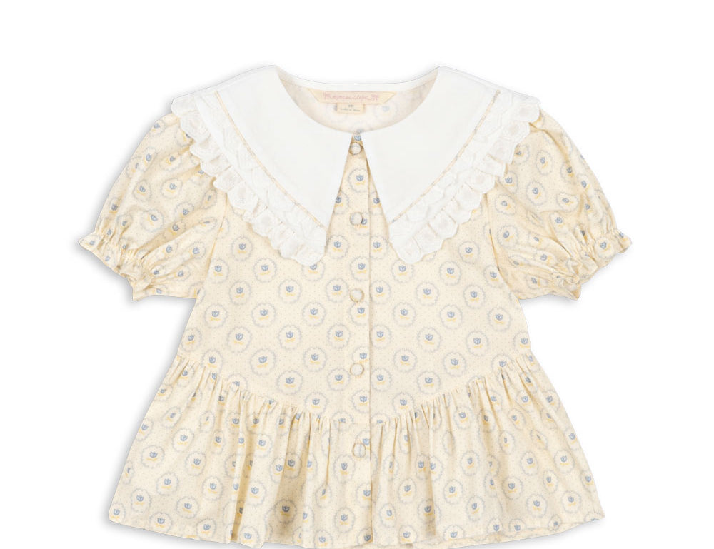 Konges Sløjd A/S WOVEN SHORT SLEEVE SHIRTS ciel mirage