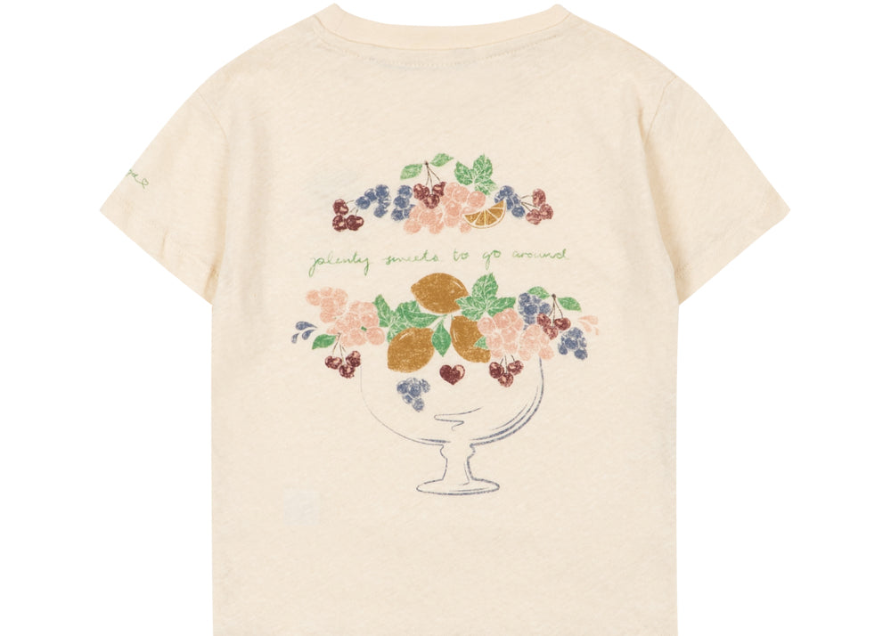 Konges Sløjd A/S JERSEY T-SHIRTS buttercream/juicy