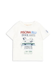 Konges Sløjd A/S JERSEY T-SHIRTS off white/piscina