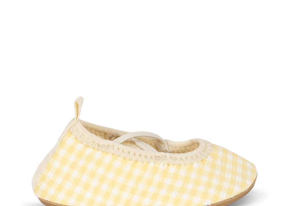 Konges Sløjd A/S UV SWIMSHOES banana almond check