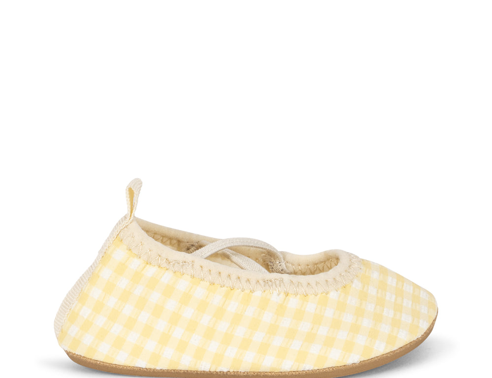 Konges Sløjd A/S UV SWIMSHOES banana almond check