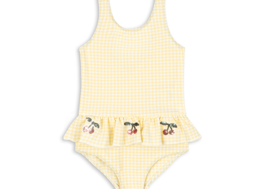 Konges Sløjd A/S SWIMSUITS banana almond check