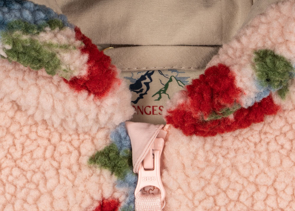 Konges Sløjd A/S Grenouillères avec capuche amarena rose