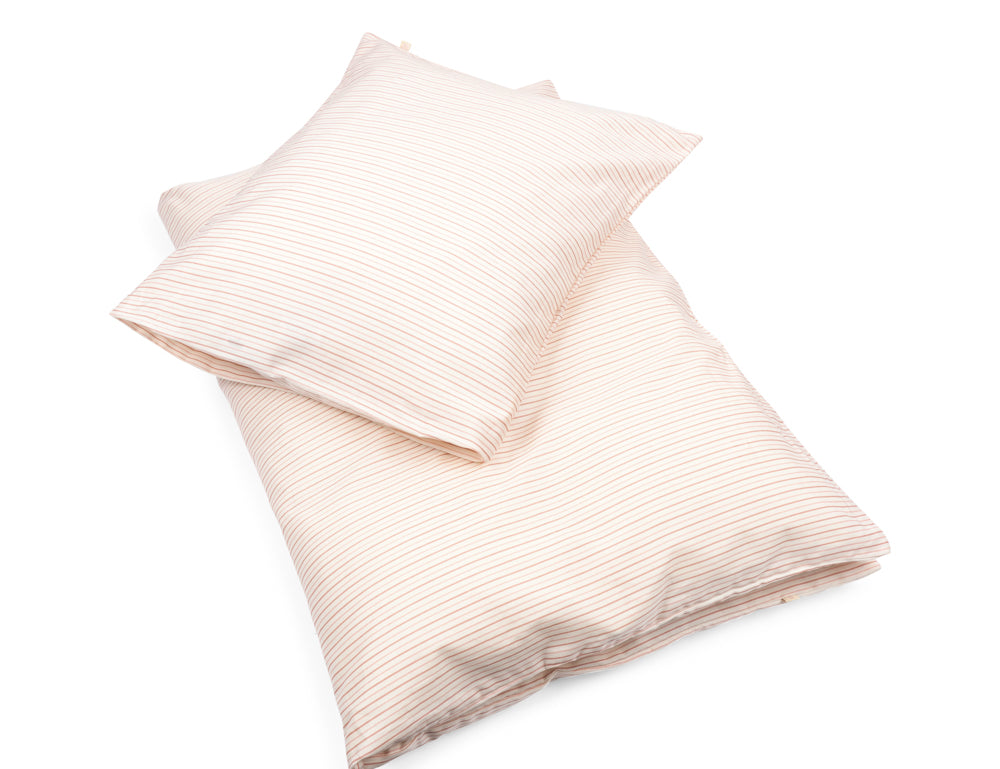 Konges Sløjd A/S JUNIOR BEDDING stripie petite rose