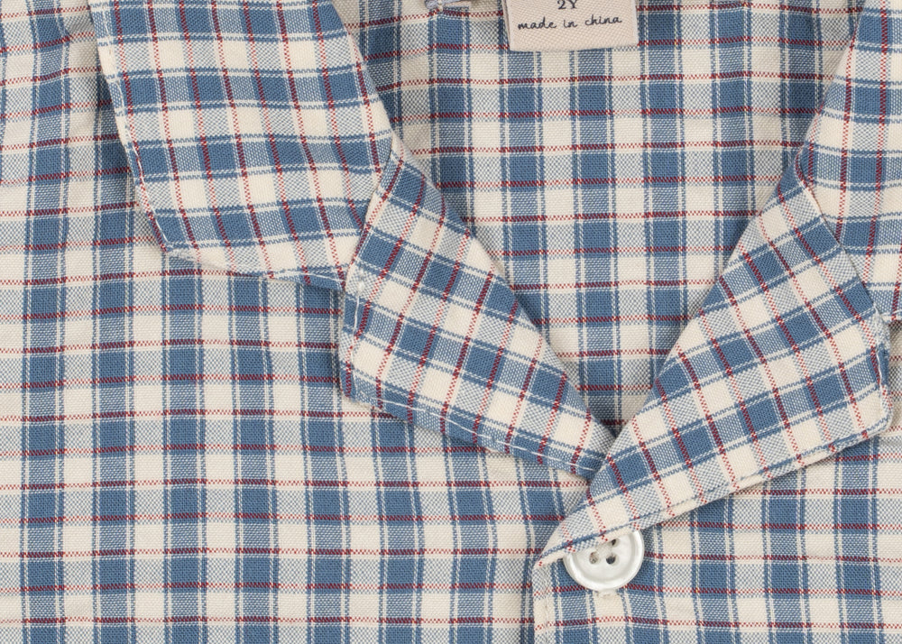 Konges Sløjd A/S WOVEN SHORT SLEEVE SHIRTS captains check