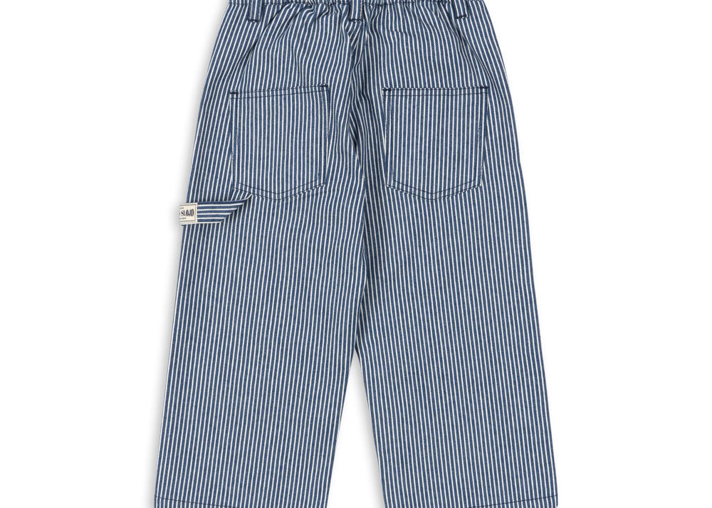 Konges Sløjd A/S Pantalon - Tissé blue stripe