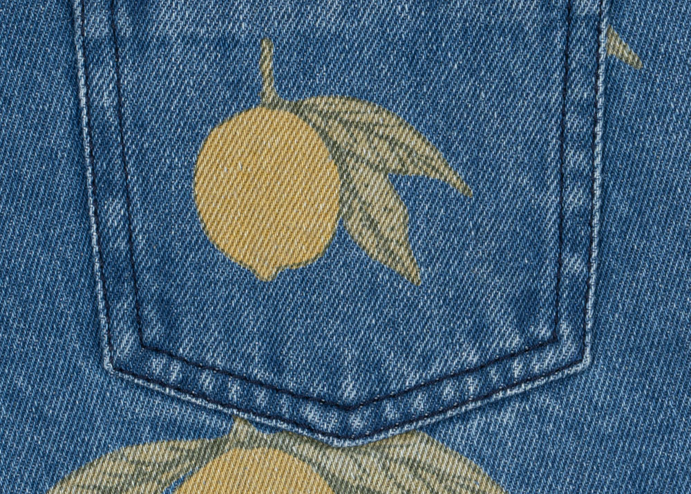 Konges Sløjd A/S Grenouillères et Jumpsuits - Tissé lemon denim
