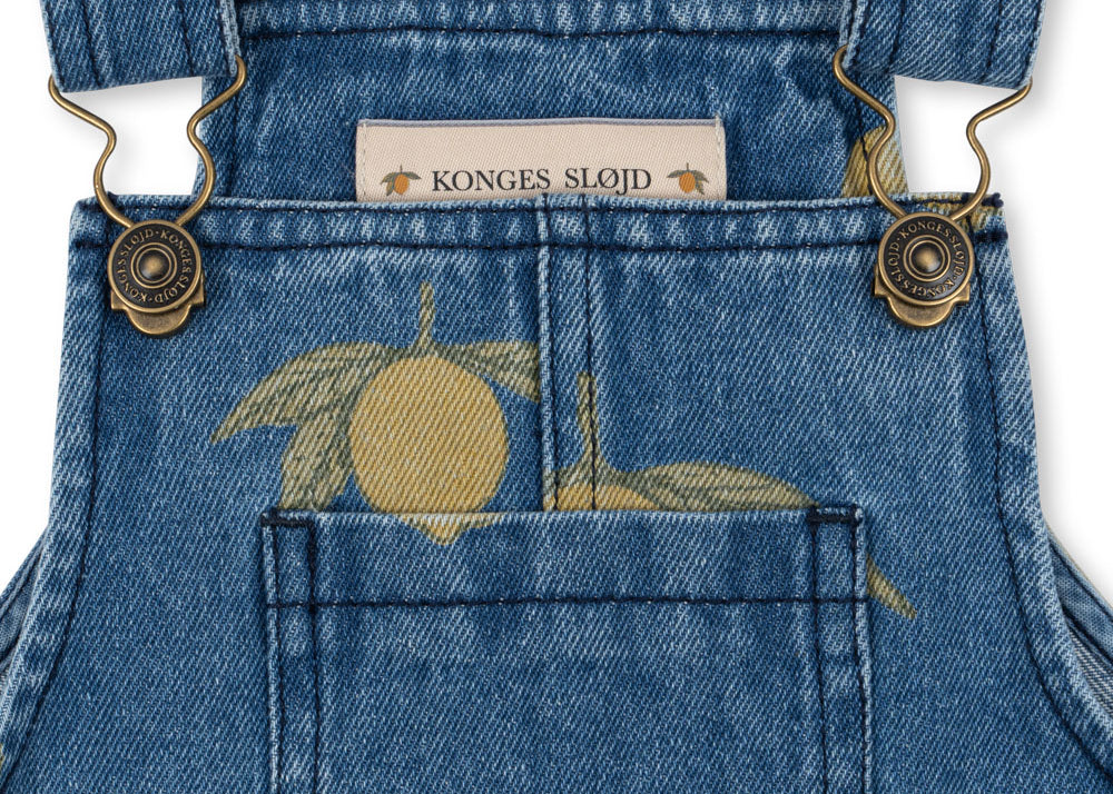 Konges Sløjd A/S Grenouillères et Jumpsuits - Tissé lemon denim