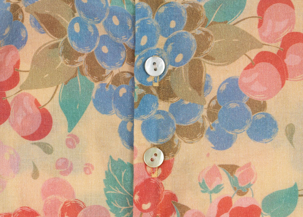 Konges Sløjd A/S WOVEN SHORT SLEEVE SHIRTS bloomiegrape