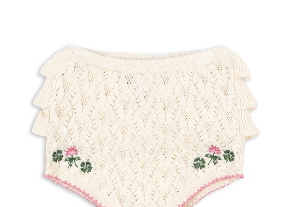Konges Sløjd A/S Shorts et culottes bouffantes - Tricot off white