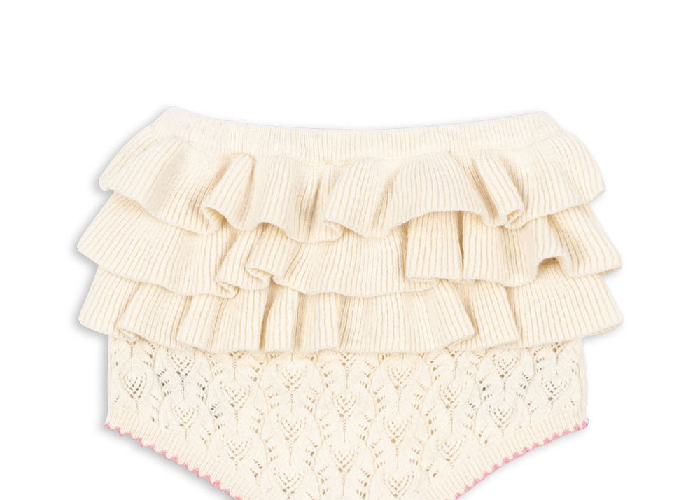 Konges Sløjd A/S Shorts et culottes bouffantes - Tricot off white