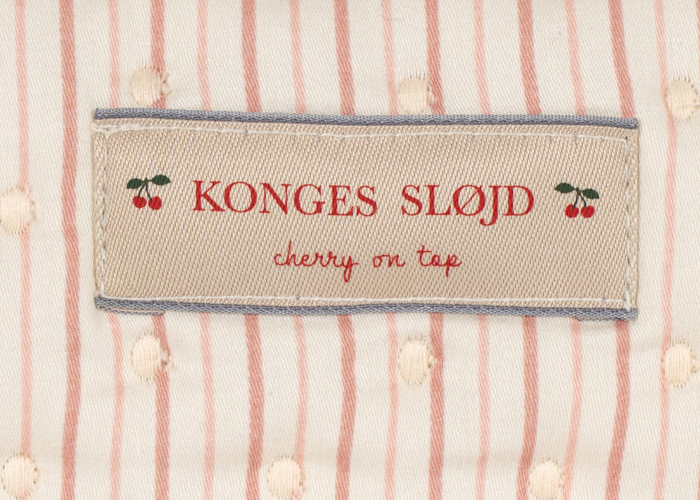 Konges Sløjd A/S trousses de toilette stripie petite rose