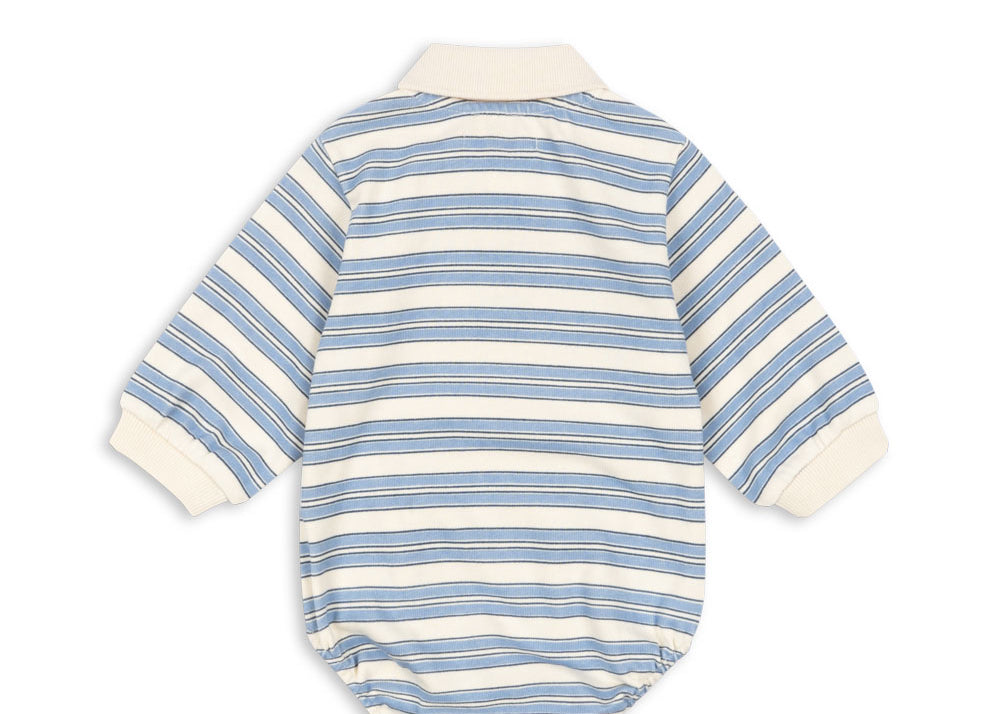 Konges Sløjd A/S Grenouillères et Jumpsuits - Jersey stripe ciel