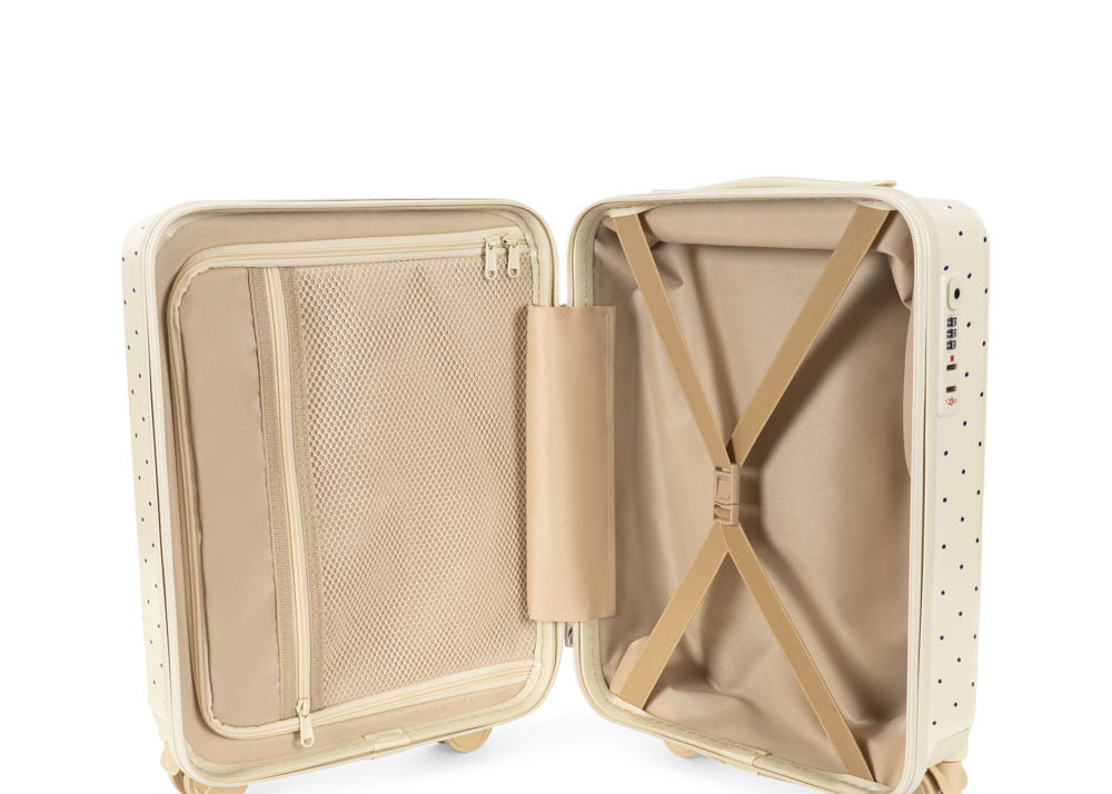 Konges Sløjd A/S Valise de voyage navy dot