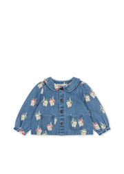 Konges Sløjd A/S Blousons - Tissé bow kitty denim