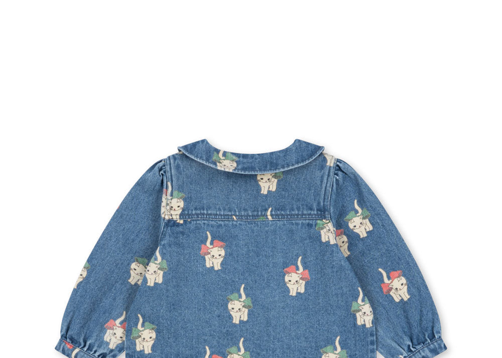 Konges Sløjd A/S Blousons - Tissé bow kitty denim