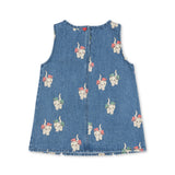 Konges Sløjd A/S WOVEN DRESSES bow kitty denim