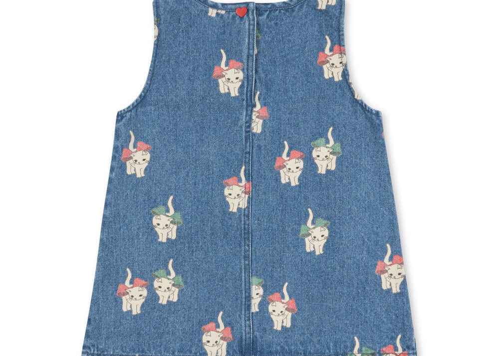 Konges Sløjd A/S WOVEN DRESSES bow kitty denim