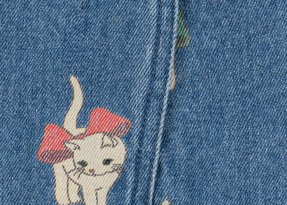 Konges Sløjd A/S WOVEN DRESSES bow kitty denim