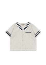 Konges Sløjd A/S WOVEN SHORT SLEEVE SHIRTS bleu stripe