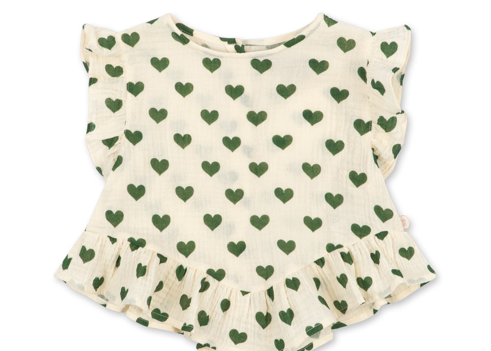 Konges Sløjd A/S WOVEN SHORT SLEEVE SHIRTS amour verde