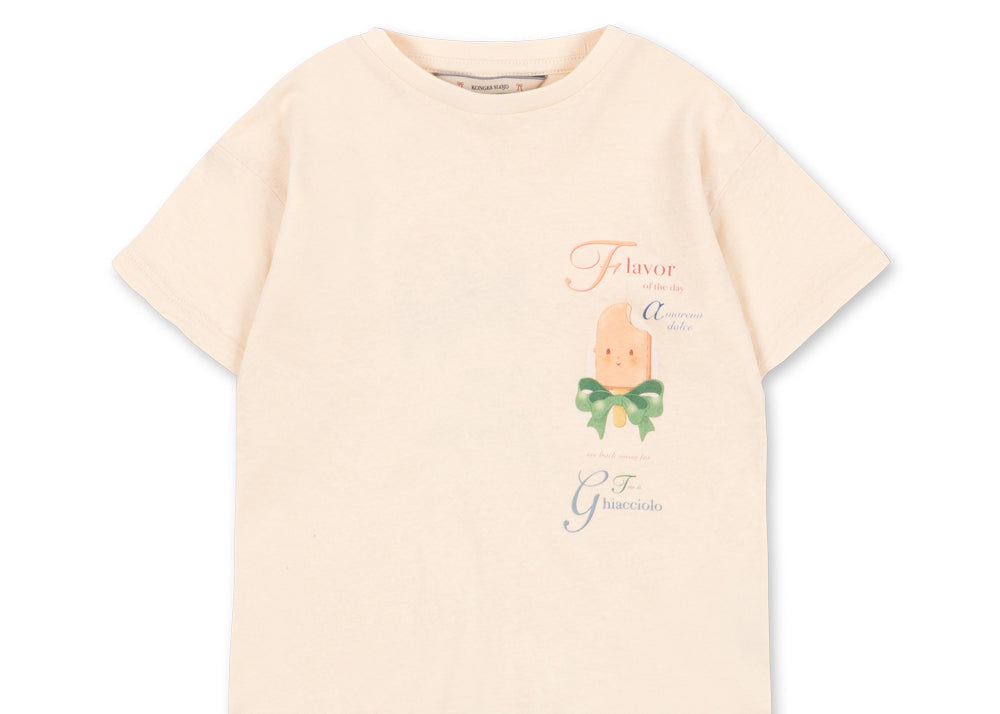 Konges Sløjd A/S JERSEY T-SHIRTS ecru/ghiacciolo