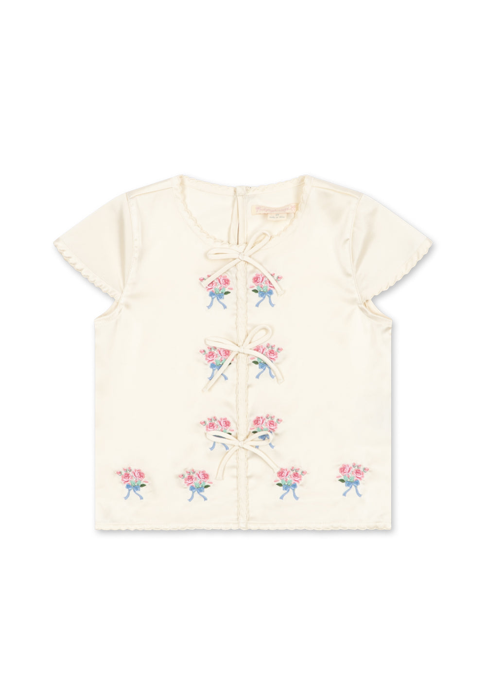 SHEENY SHORT SLEEVE TOP - buttercream – kongessloejd.com