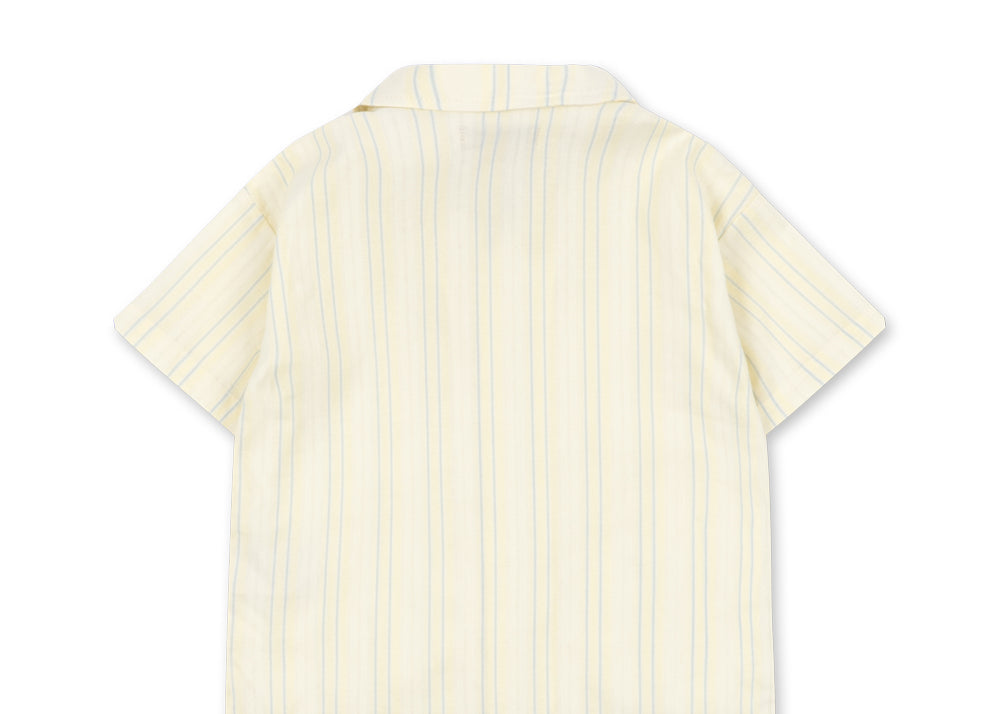 Konges Sløjd A/S WOVEN SHORT SLEEVE SHIRTS cloud stripe